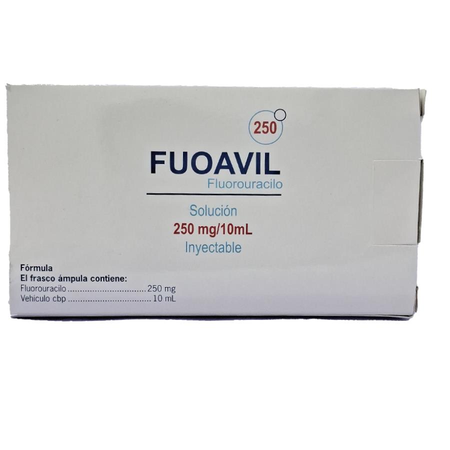 FLUOROURACILO 250 MG/10 ML C/10 FRASCOS FLUOAVIL